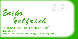 eniko helfrich business card